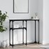 Mesa consola madera de ingeniería negra 90x22,5x75