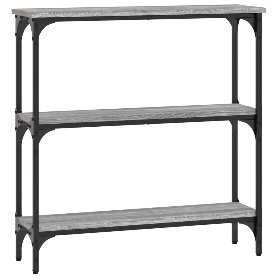 Mesa consola madera de ingeniería gris Sonoma 75x22,5x75