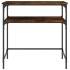 Mesa consola madera de ingeniería roble ahumado 75x35,5x75