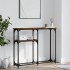 Mesa consola madera de ingeniería roble ahumado 90x22,5x75