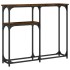 Mesa consola madera de ingeniería roble ahumado 90x22,5x75