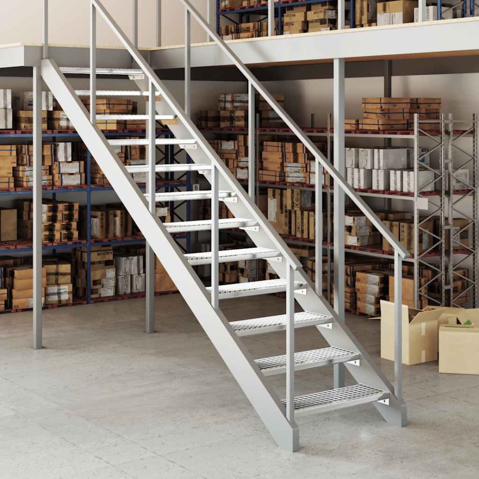 Peldaño de rejilla acero galvanizado 70x24x7