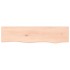 Estante de pared madera maciza de roble sin tratar 80x20x4