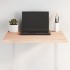 Tablero de mesa madera maciza roble borde natural 60x50x2