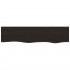 Estante de pared madera roble tratada marrón oscuro 80x20x6