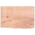 Tablero de mesa madera roble tratada marrón claro 60x40x2