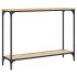 Mesa consola madera de ingeniería roble Sonoma 101x30,5x75