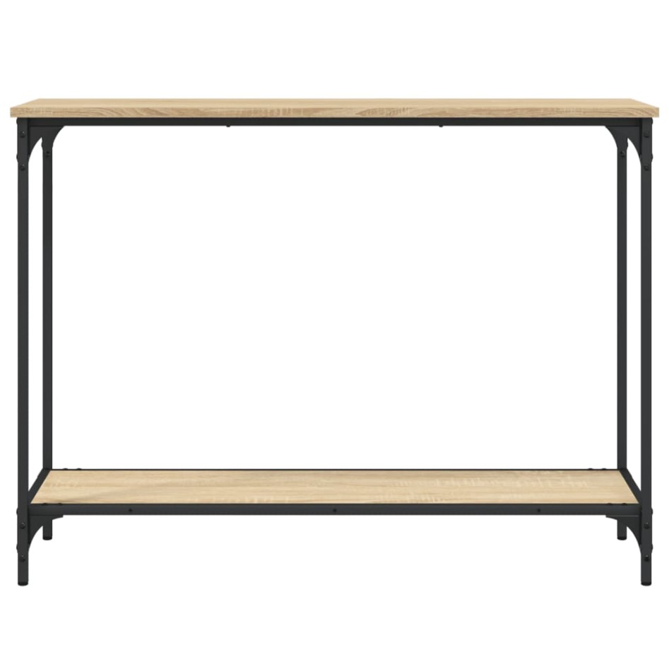 Mesa consola madera de ingeniería roble Sonoma 101x30,5x75