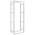 Estante para leña acero inoxidable 50x28x132