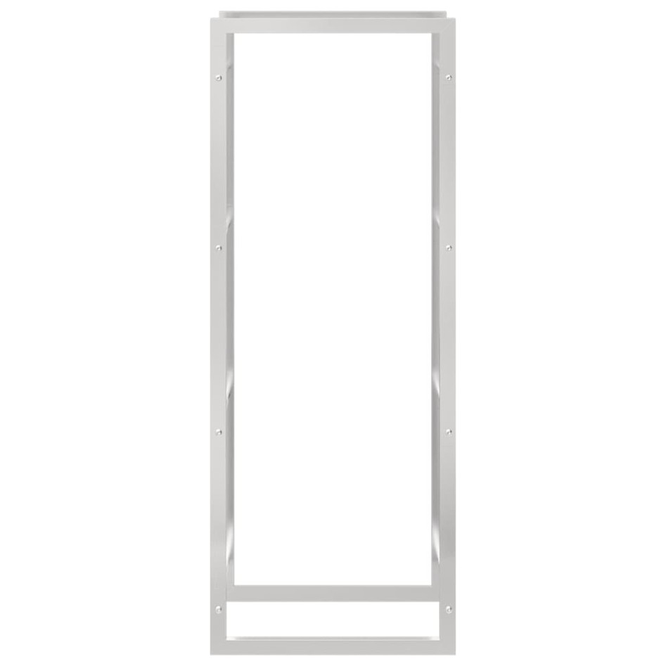 Estante para leña acero inoxidable 50x28x132