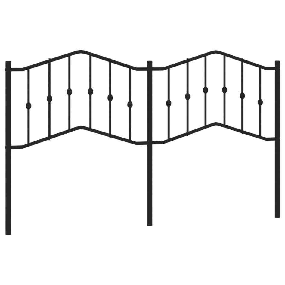 Cabecero de metal negro 160