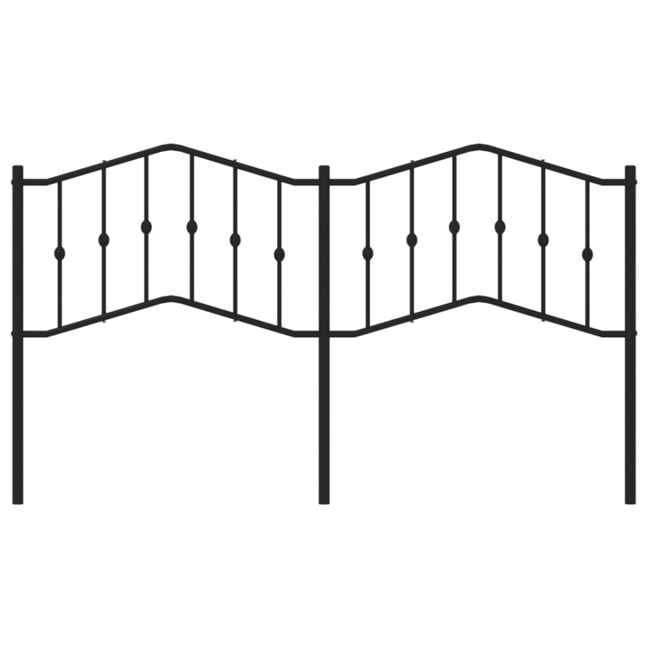 Cabecero de metal negro 160