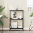 Librería de 3 estantes madera ingeniería negro 56x35x90,5