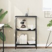 Librería de 3 estantes madera ingeniería negro 56x35x90,5 cm
