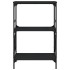 Librería de 3 estantes madera ingeniería negro 56x35x90,5