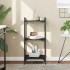 Librería de 3 estantes madera de ingeniería negro 40x30x86
