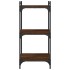 Librería 3 estantes madera ingeniería roble marrón 40x30x86