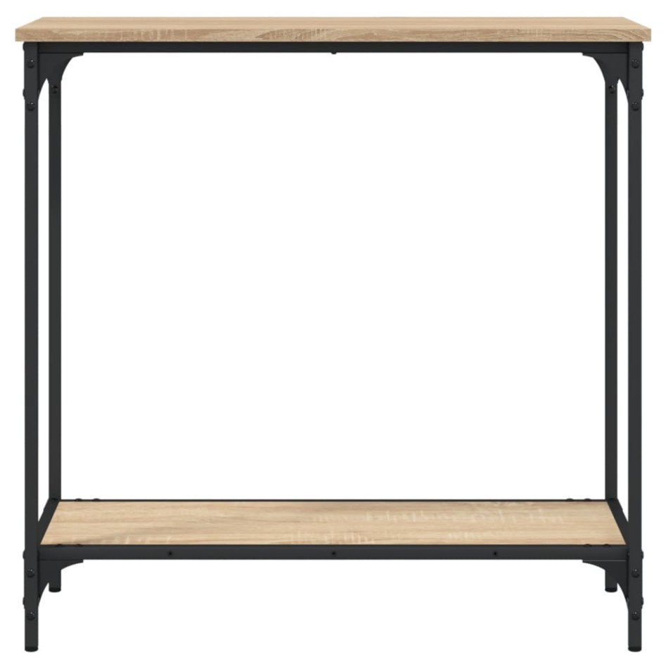 Mesa consola madera de ingeniería roble Sonoma 75x30,5x75