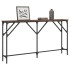 Mesa consola madera de ingeniería roble marrón 140x23x75