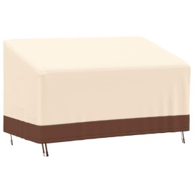 Cubierta de banco de 3 plazas Oxford 600D beige 159x84x56/81