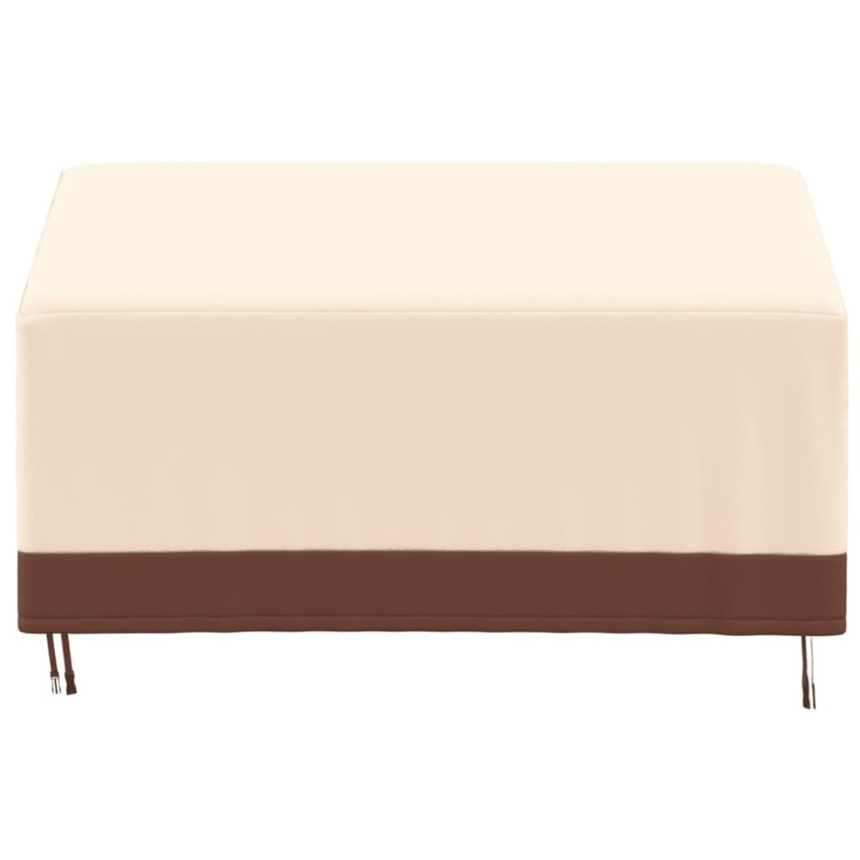 Cubierta de banco de 3 plazas Oxford 600D beige 159x84x56/81