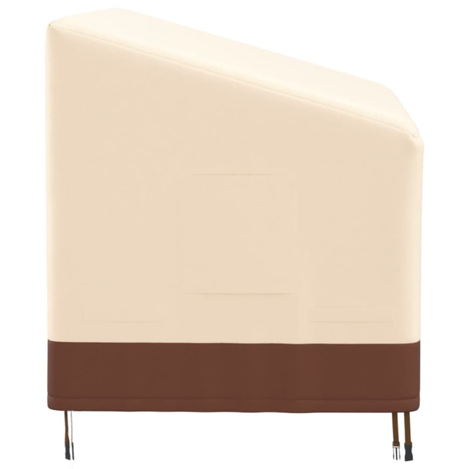 Cubierta de banco de 3 plazas Oxford 600D beige 159x84x56/81