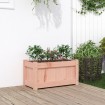 Jardinera madera maciza de abeto Douglas 60x31x31 cm