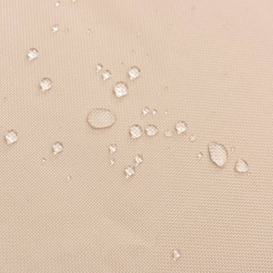 Cubierta muebles jardín redonda Oxford 600D beige Ø 183x71