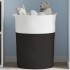 Cesta de almacenaje algodón negro y blanco Ø49x65