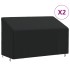 Cubiertas banco 3 plazas 2 uds tela Oxford 420D 165x70x65/94