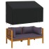 Cubiertas banco 3 plazas 2 uds tela Oxford 420D 165x70x65/94