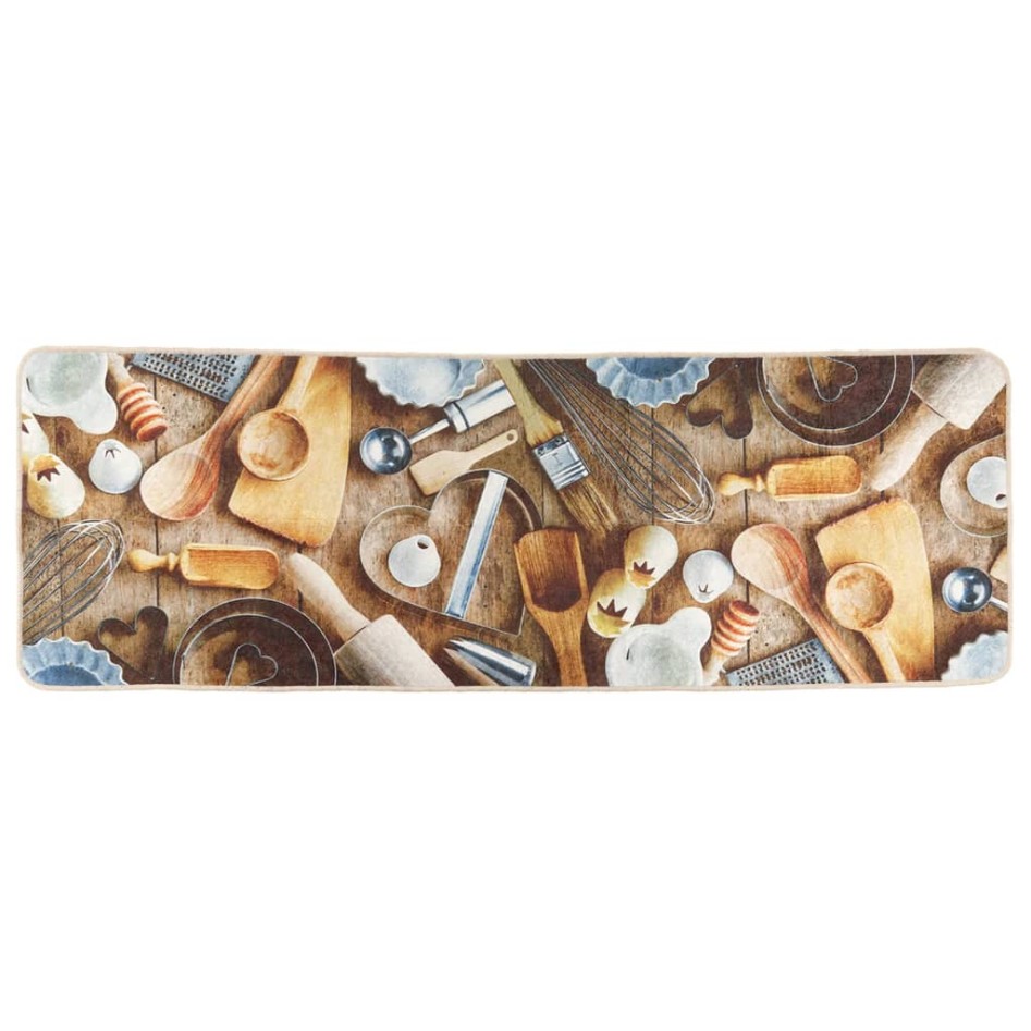 Alfombra de cocina lavable antideslizante multicolor 60x180