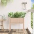 Jardinera con patas madera maciza de pino 70x31x70
