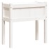 Jardinera con patas madera maciza de pino blanco 70x31x70