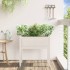 Jardinera con patas madera maciza de pino blanco 70x31x70