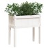 Jardinera con patas madera maciza de pino blanco 70x31x70