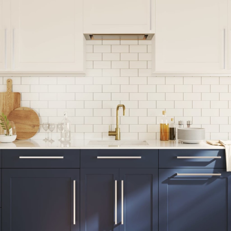 Tiradores para armarios 10 uds acero inoxidable plateado 320