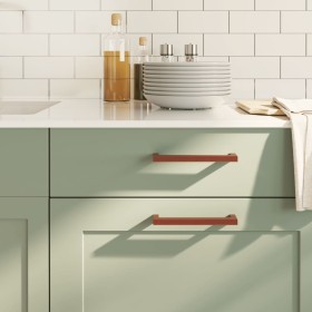 Tiradores para armarios 20 uds acero inoxidable bronce 160