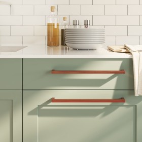 Tiradores para armarios 10 uds acero inoxidable bronce 320