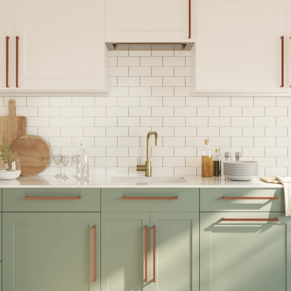 Tiradores para armarios 10 uds acero inoxidable bronce 320