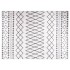 Alfombra lavable antideslizante negro y blanco 120x180