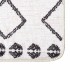 Alfombra lavable antideslizante negro y blanco 120x180