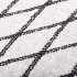 Alfombra lavable antideslizante negro y blanco 120x180