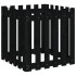 Jardinera diseño de valla madera maciza pino negra 60x60x60