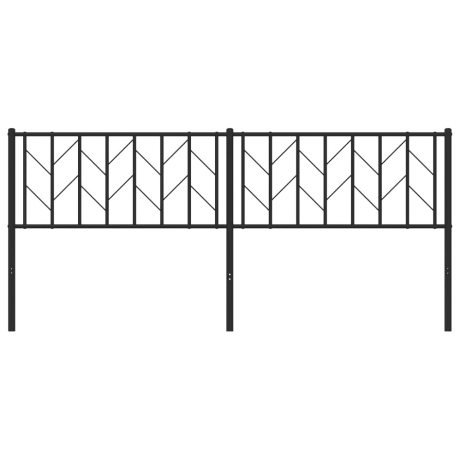 Cabecero de metal negro 193