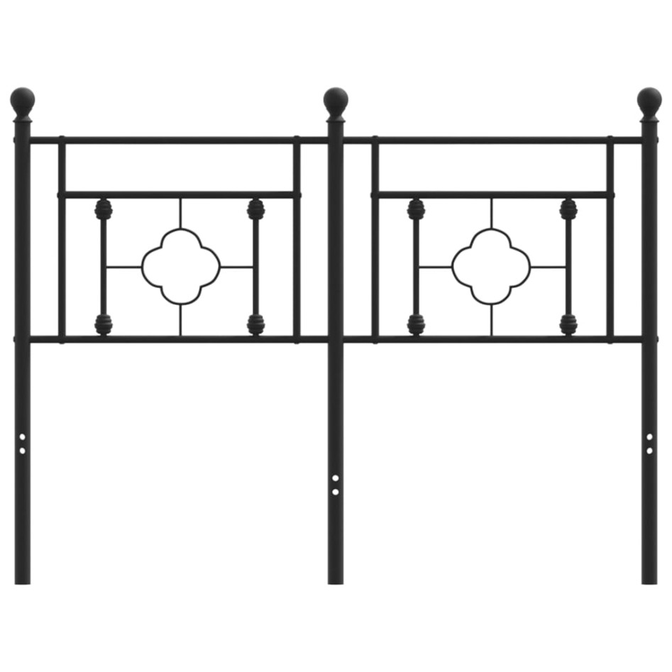 Cabecero de metal negro 120