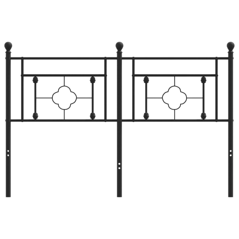 Cabecero de metal negro 140