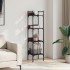 Librería de 4 estantes madera roble marrón 35x30x138,5