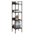 Librería de 4 estantes madera roble marrón 35x30x138,5