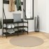 Alfombra de pelo corto suave lavable HUARTE arena Ø 100
